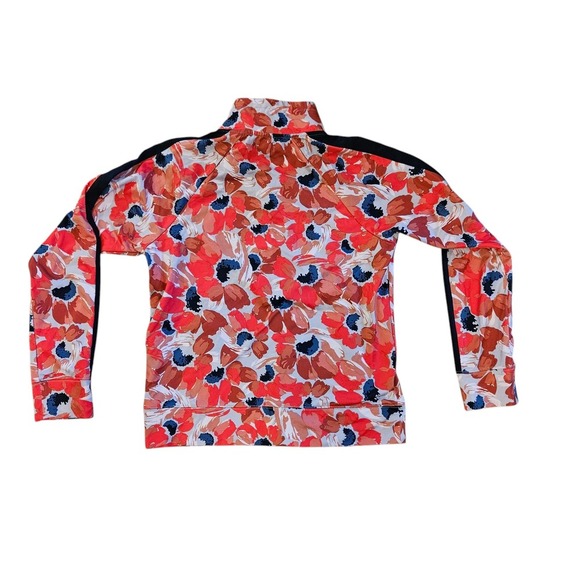 Aerie Floral Print Full Zip Jacket Athletic Track Pullover Small - Picture 1 of 4